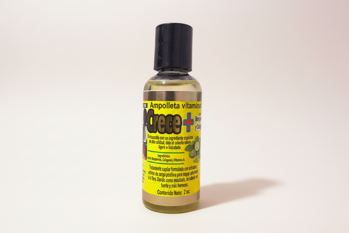 MX- AMPOLLETA VITAMINADA - CRECE + CON BERGAMOTA Y COLAGENO -  (1PC)