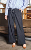 Black Colour Bukser - Moore - Navy Stripe