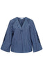 Love & Divine Bluse - love1529-2 - Navy Stripes