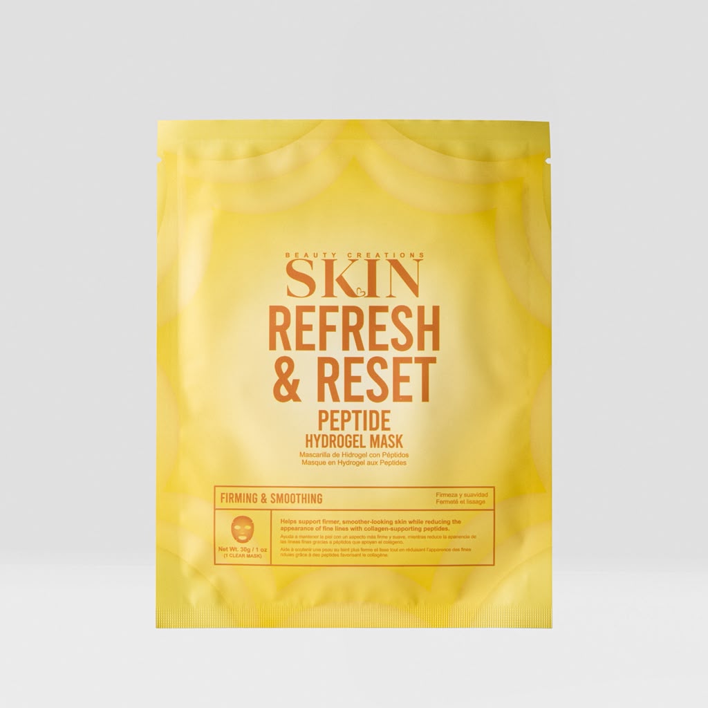 BEAUTY CREATIONS SKIN - EXTENSION REFRESH & RESET PEPTIDE HYDROGEL MASKS - 1 BOX (5 MASKS)