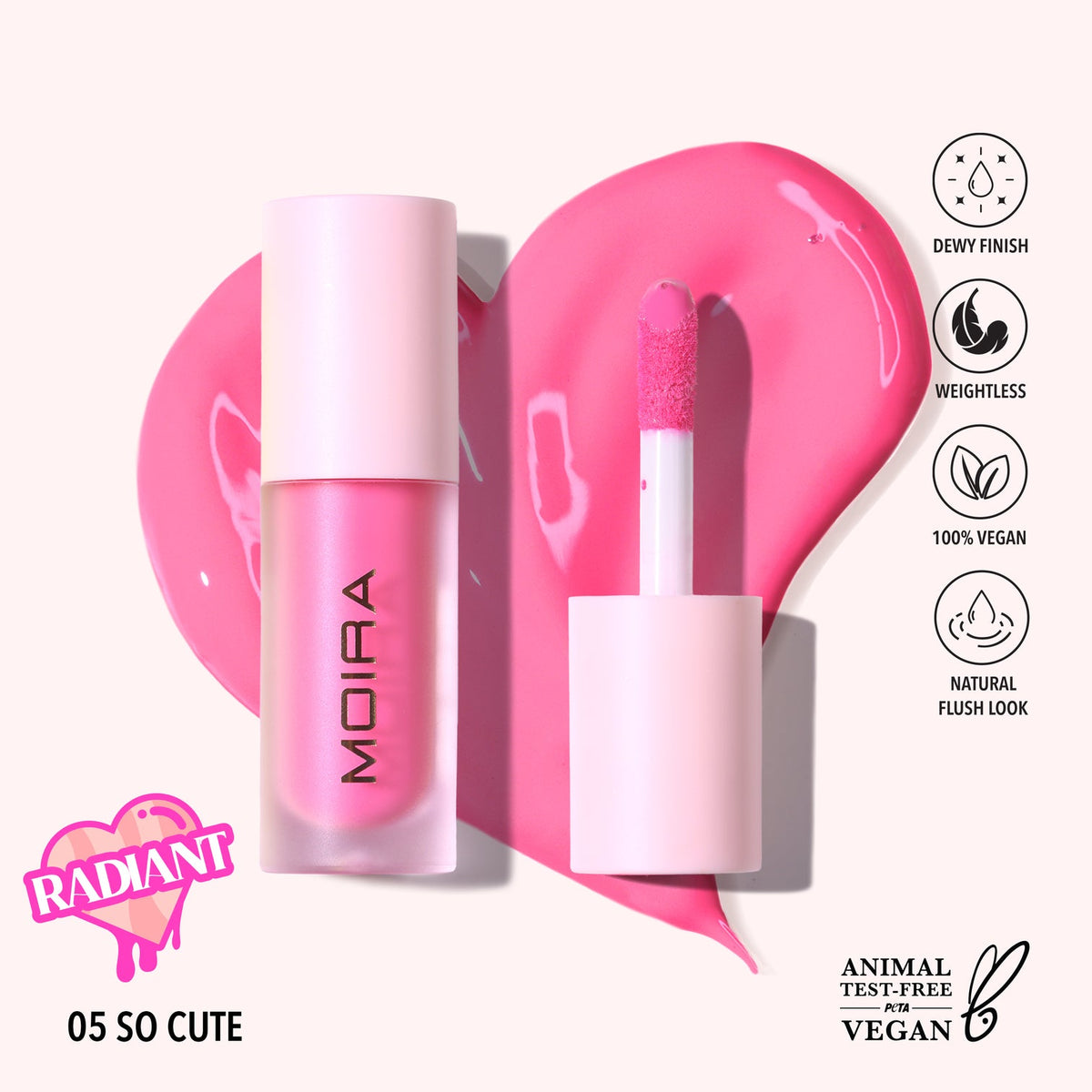 MOIRA - LOVE STEADY LIQUID BLUSH