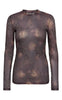 A-View Bluse - Silke - Brown/Sand