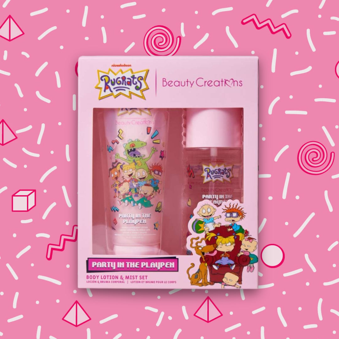 BEAUTY CREATIONS X RUGRATS - PARTY IN THE PLAYPEN BODY LOTION & MIST SET  (1SET)