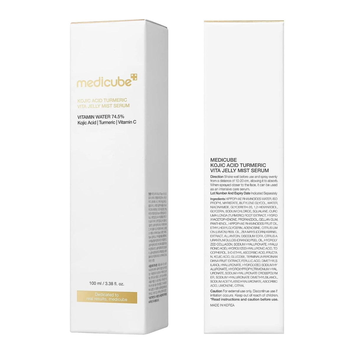 MEDICUBE -  KOJIC ACID TURMERIC VITA JELLY MIST SERUM - (1PC)