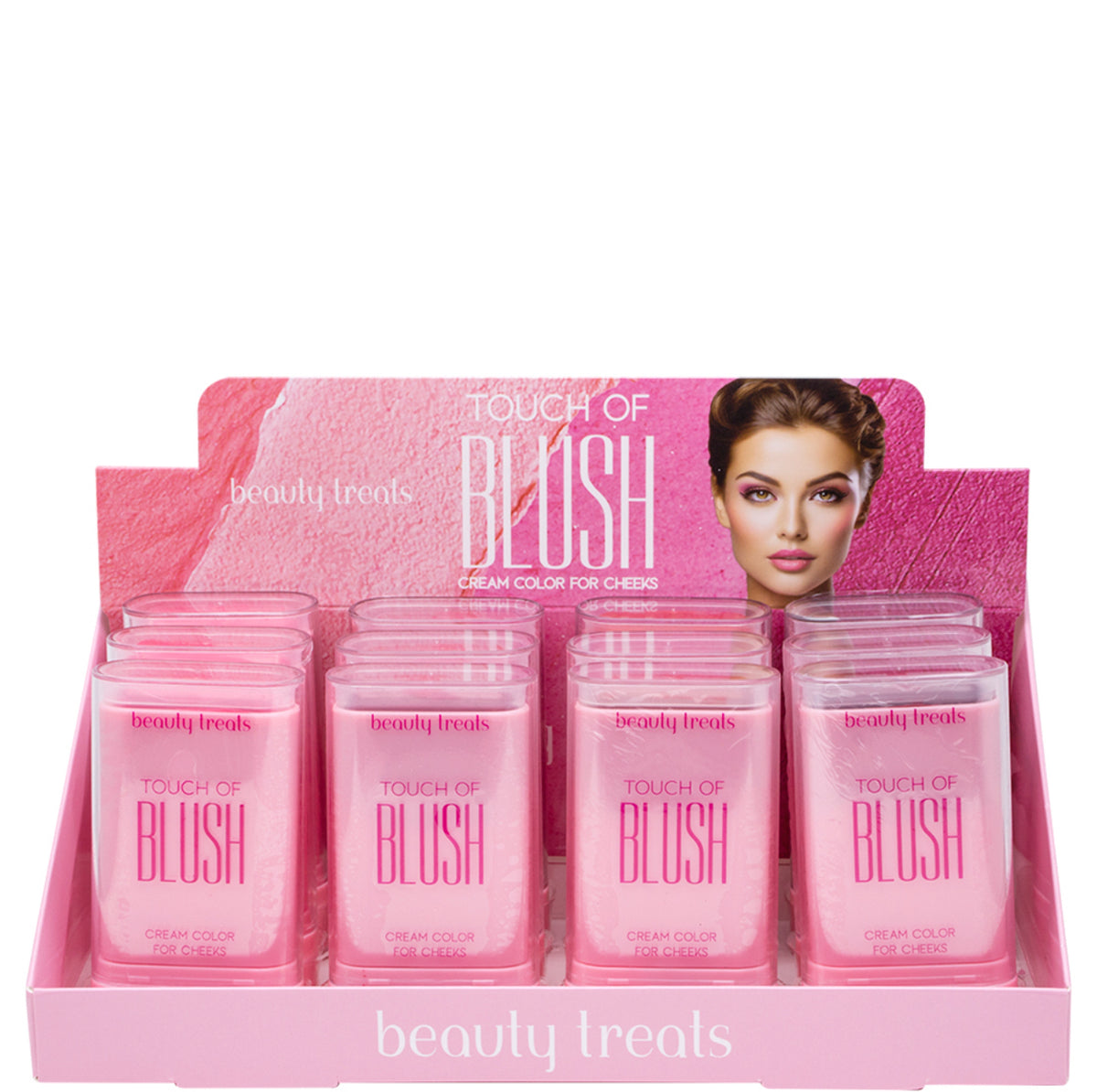 BEAUTY TREATS - TOUCH OF BLUSH CREAM COLOR FOR CHEEKS (DISPLAY 12PCS)