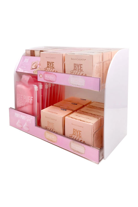BEAUTY CREATIONS - BYE FILTER LOOSE SETTING (4TONES - 6PCS EACH + TESTER HALF OFF)  - DISPLAY