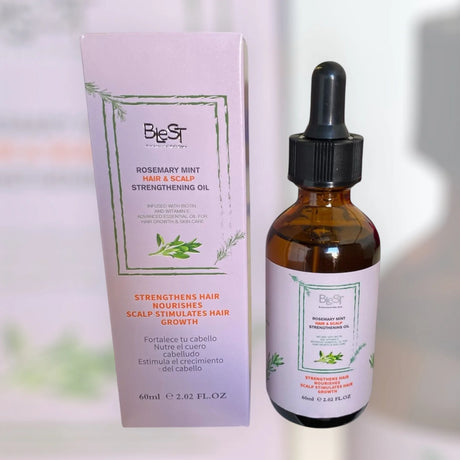 BLEST-ROSEMARY MINT HAIR & SCALP STRENGTHENING OIL - 12PCS
