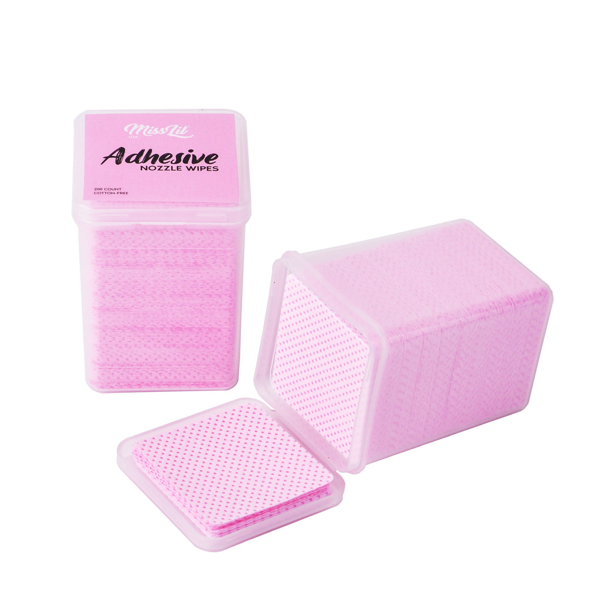 MISS LIL - ADHESIVE NOZZLE WIPES - 200 COUNT