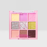 BEAUTY CREATIONS X CANDY LAND- SUGAR HIGH- SHADOW PALETTE & 4PCS EYE BRUSHES SET- 1PC