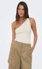 ONLY Top - Milo One Shoulder - Cloud Dancer