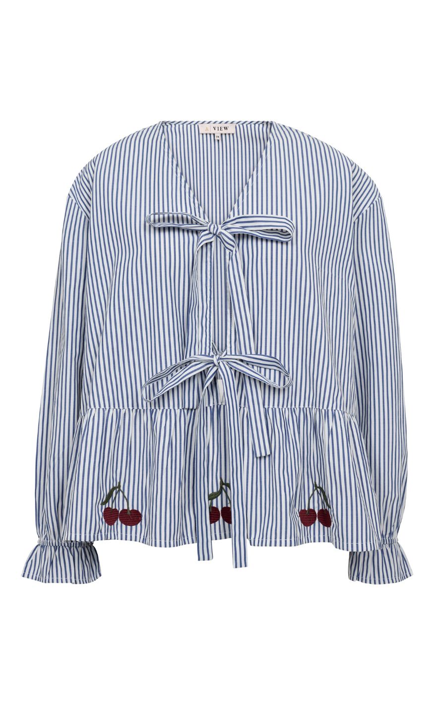 A-View Bluse - Alize - Blue/White Stribe