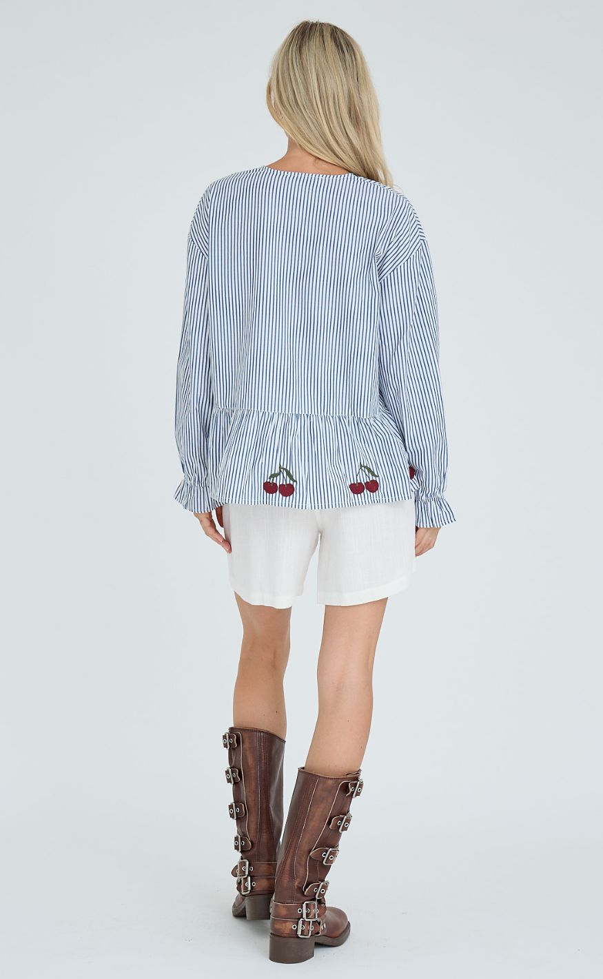 A-View Bluse - Alize - Blue/White Stribe