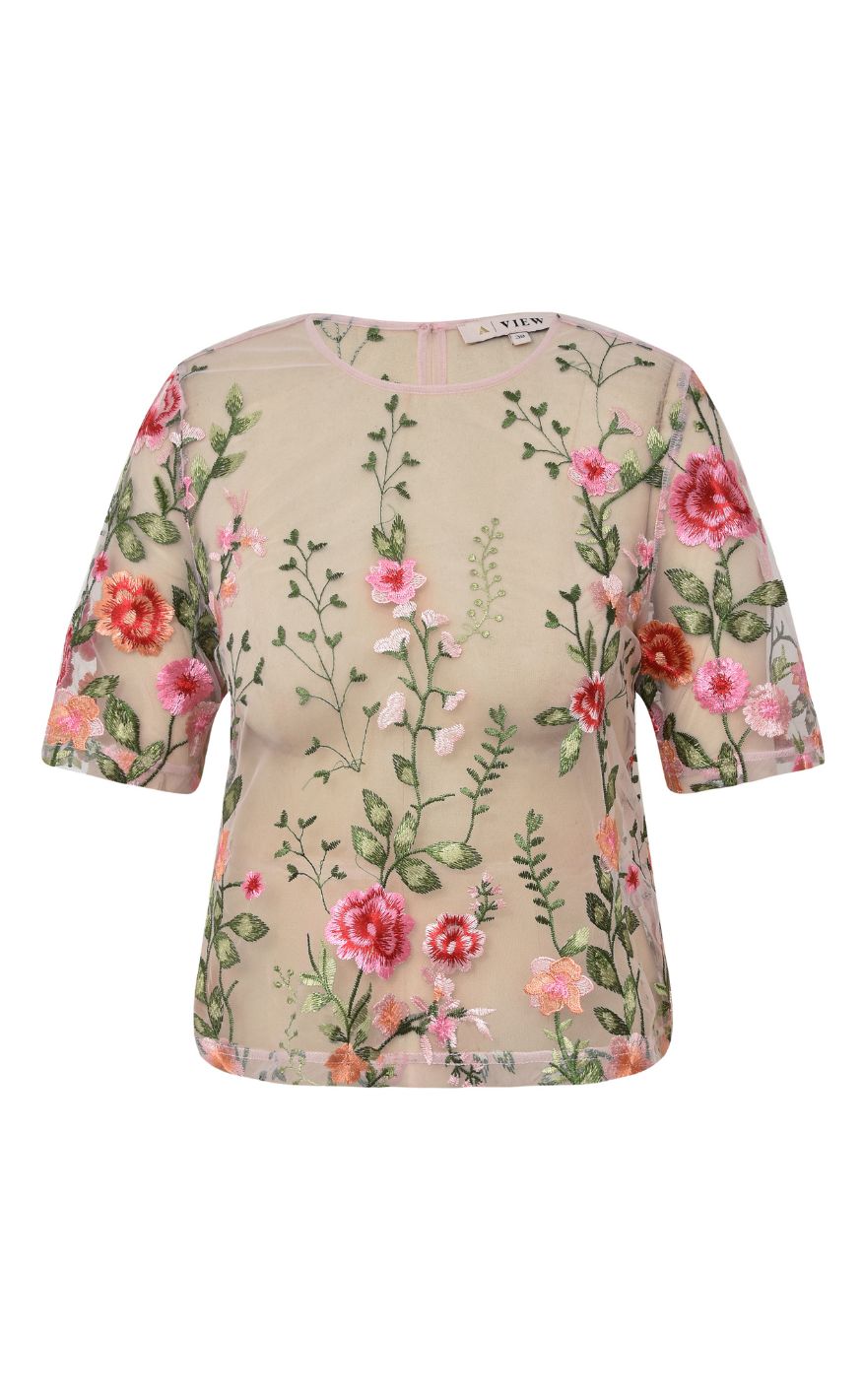 A-View Bluse - Fuschia - Rose/Pink