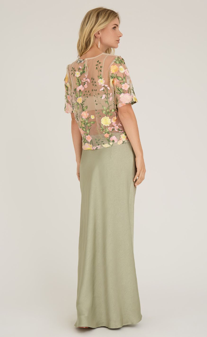 A-View Bluse - Fuschia - Sand/Yellow