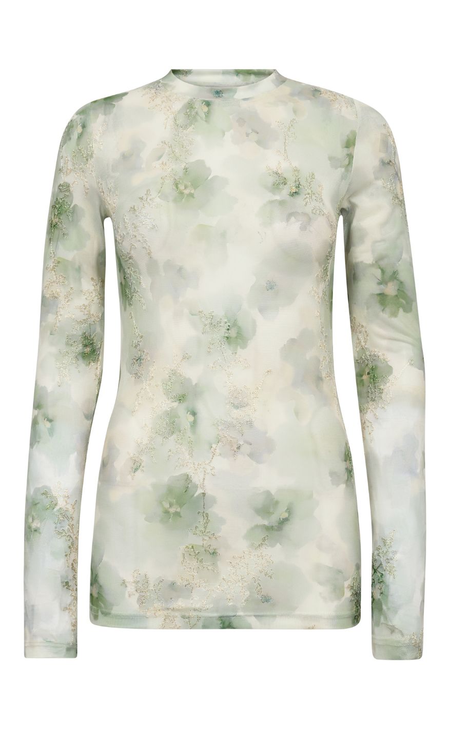 A-View Bluse - Silke - Dusty Green