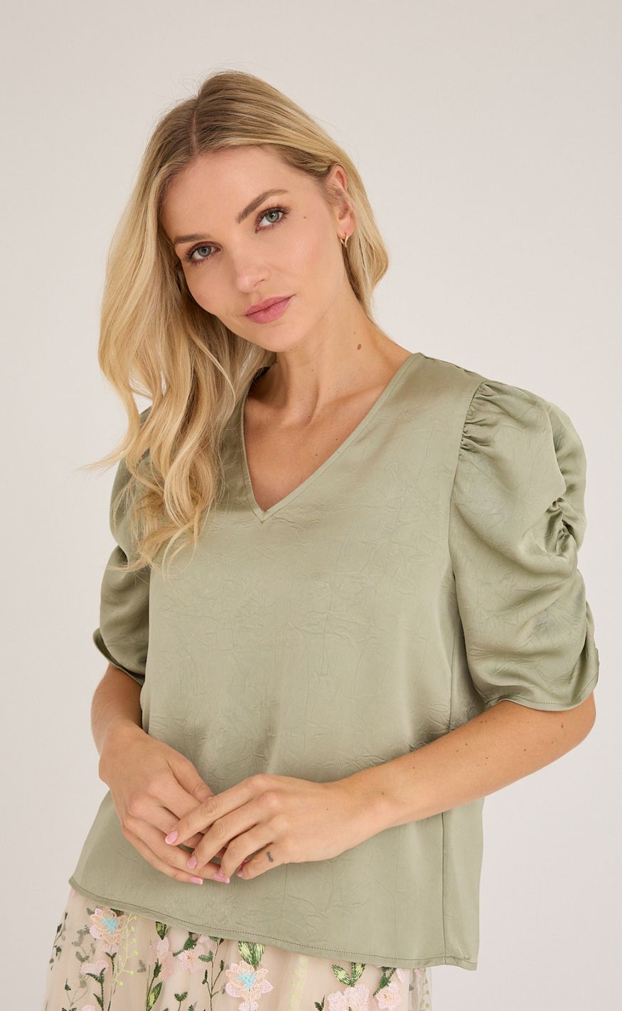 A-View Bluse - Sindrella - Dusty Green