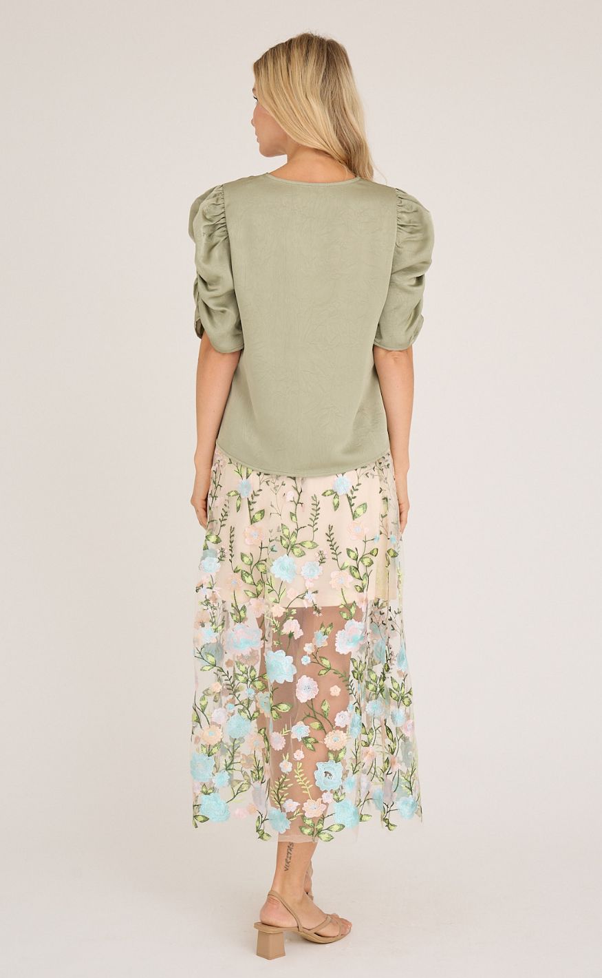 A-View Bluse - Sindrella - Dusty Green