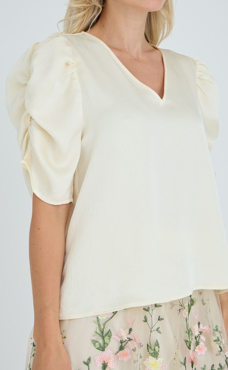 A-View Bluse - Sindrella - Pale Yellow