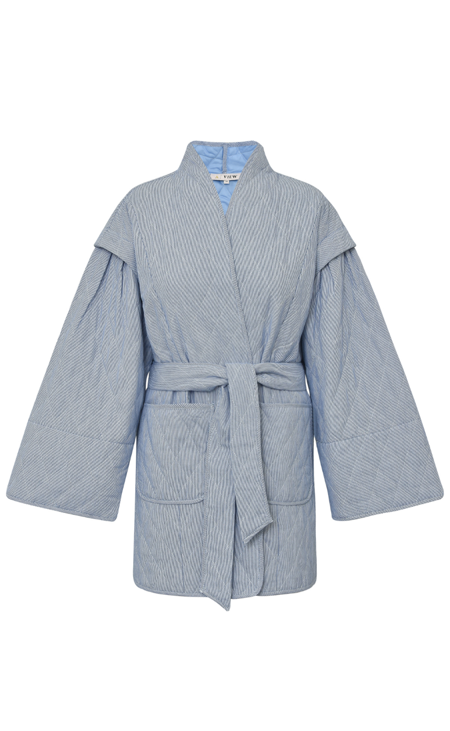 A-View Jakke - Katie Quit - Navy/White