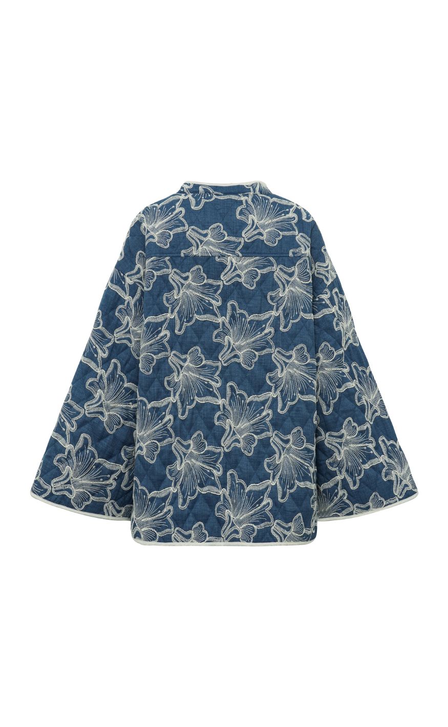 A-View Jakke - Severin - Blue/Off White