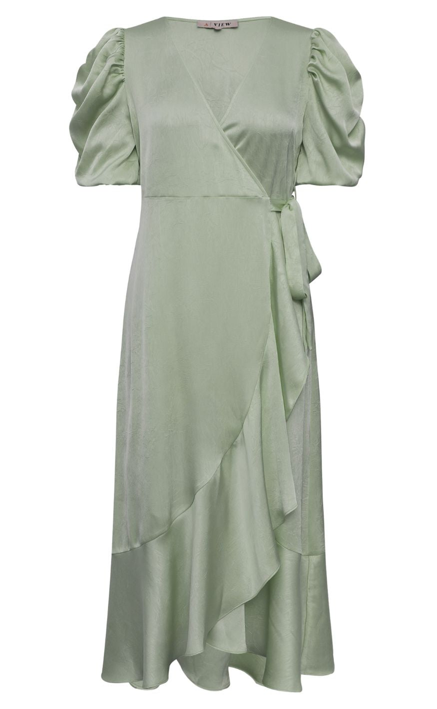 A-View Kjole - Sinda - Dusty Green