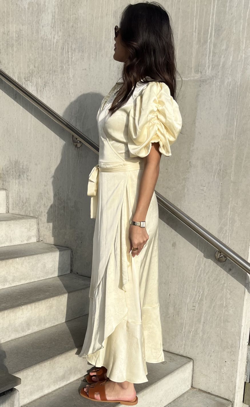 A-View Kjole - Sinda - Pale Yellow