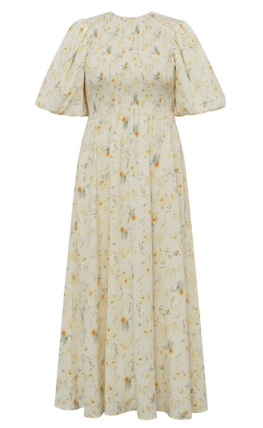 A-View Kjole - Tabita - Sand/Yellow