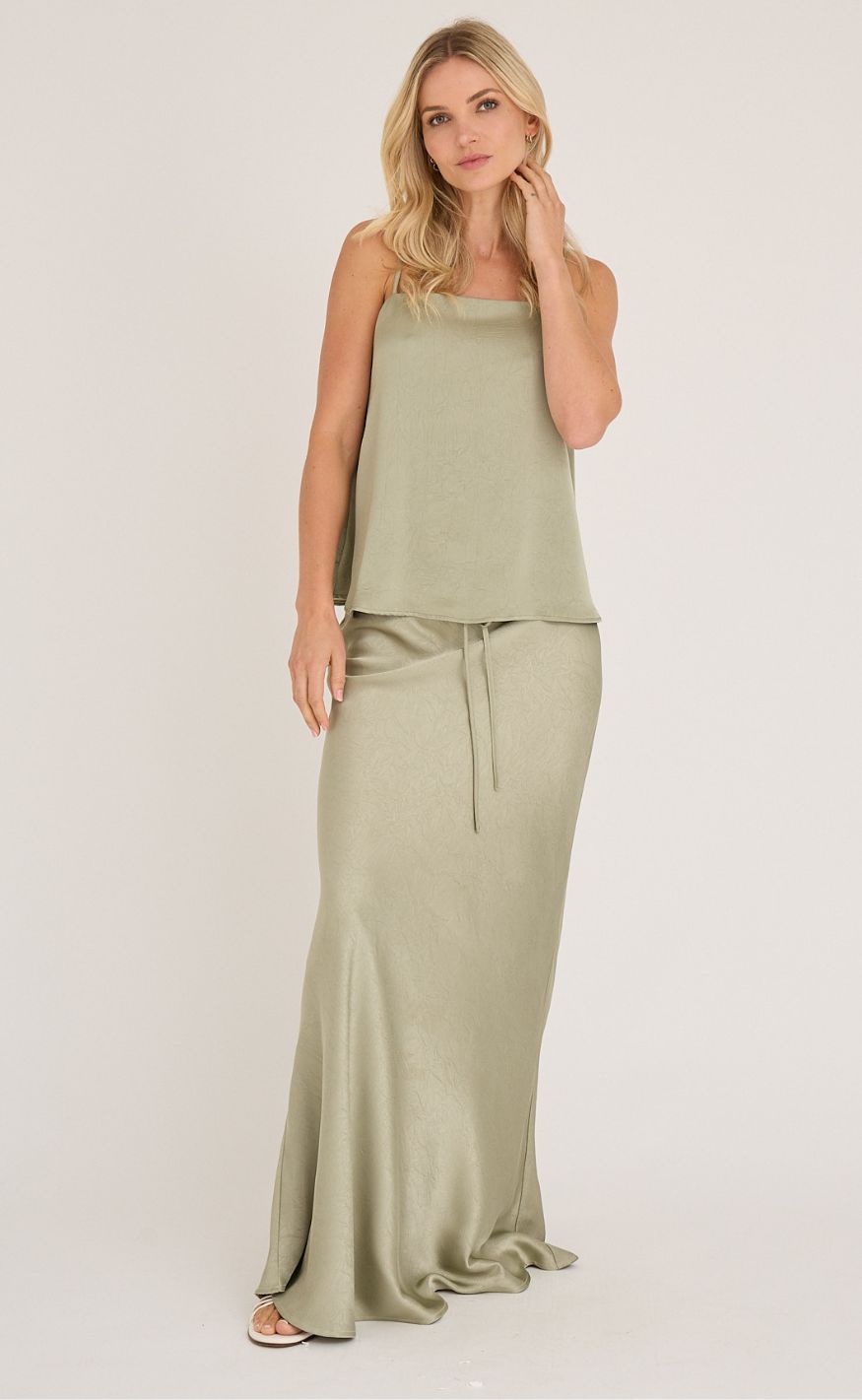 A-View Nederdel - Emily - Dusty Green