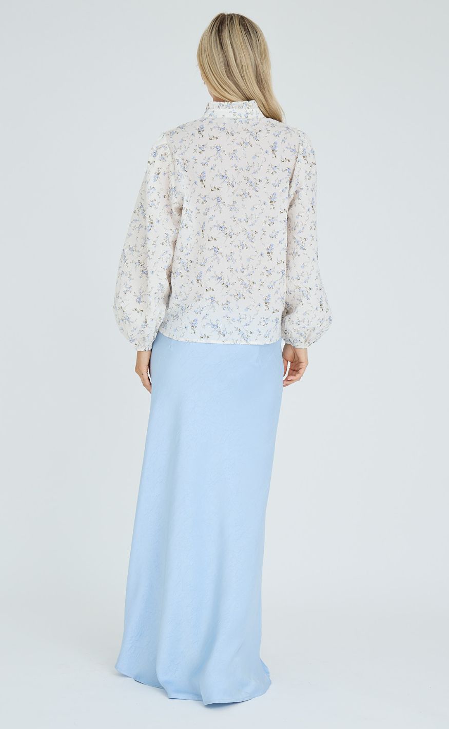 A-View Skjorte - Tiffany - Off White/Blue
