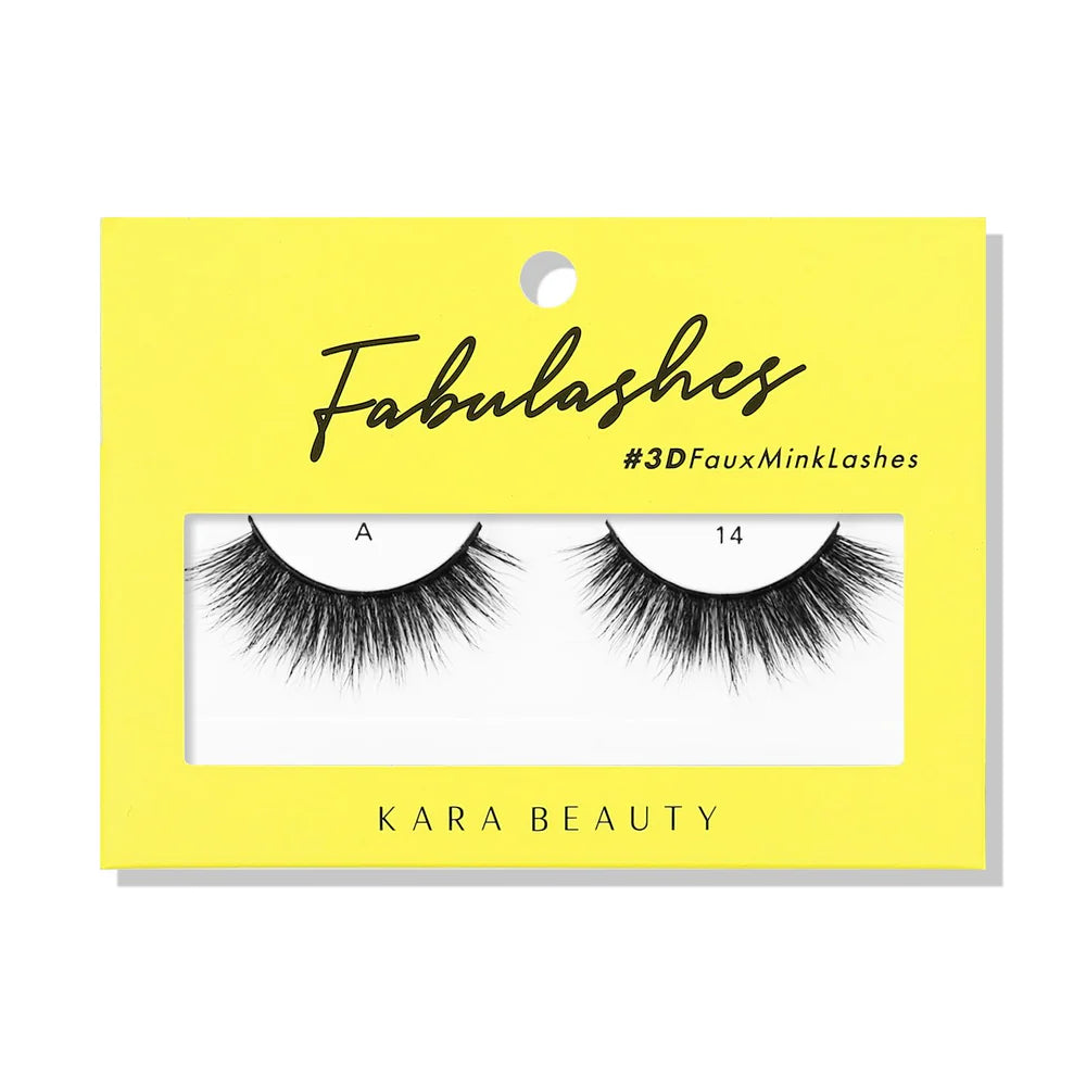 KARA BEAUTY- FABULASHES- FAUX MINK LASHES- 6PCS