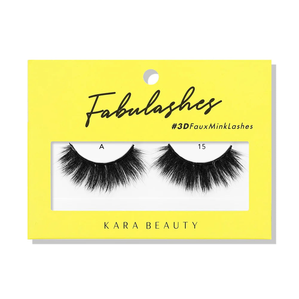 KARA BEAUTY- FABULASHES- FAUX MINK LASHES- 6PCS