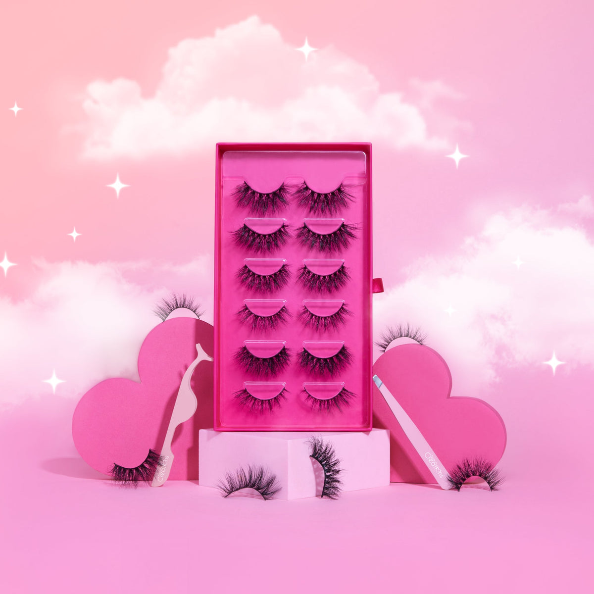 BEAUTY CREATIONS - ENSEMBLE DE 6 PAIRES DE CILS FAUX VISON 3D (1SET)