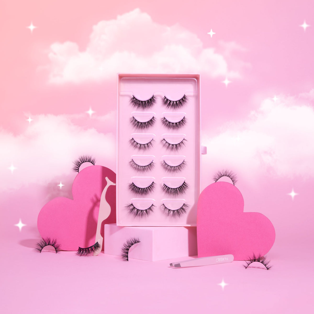 BEAUTY CREATIONS - ENSEMBLE DE CILS EN FAUX VISON CASUALLY ASHED 0F 6 PAIRES (1 ENSEMBLE)