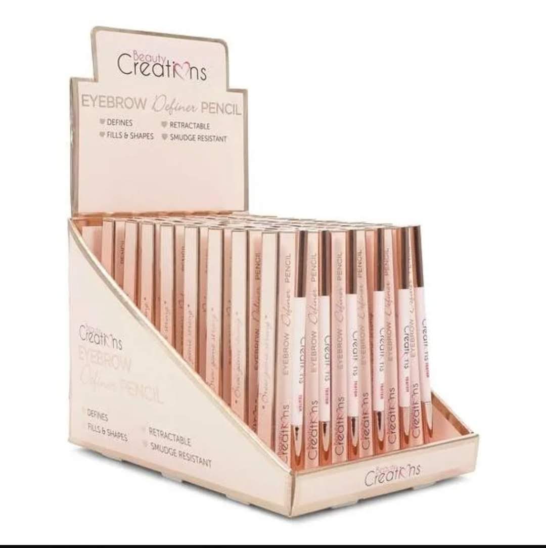 BEAUTY CREATIONS - EYEBROW DEFINER PENCIL- DISPLAY (48PCS+TESTERS FREE)
