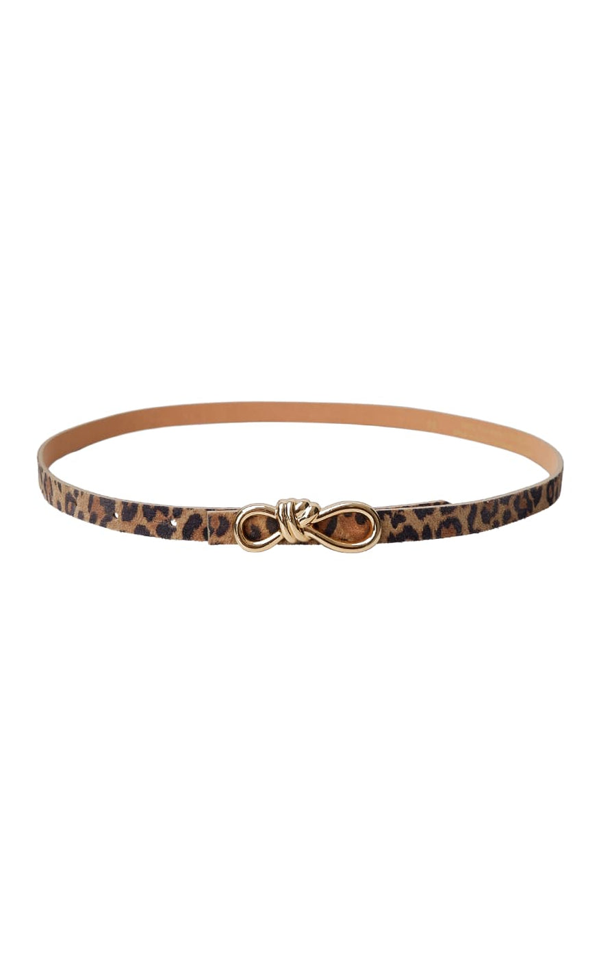 Black Colour Bælte - Sophy - Natural Leo