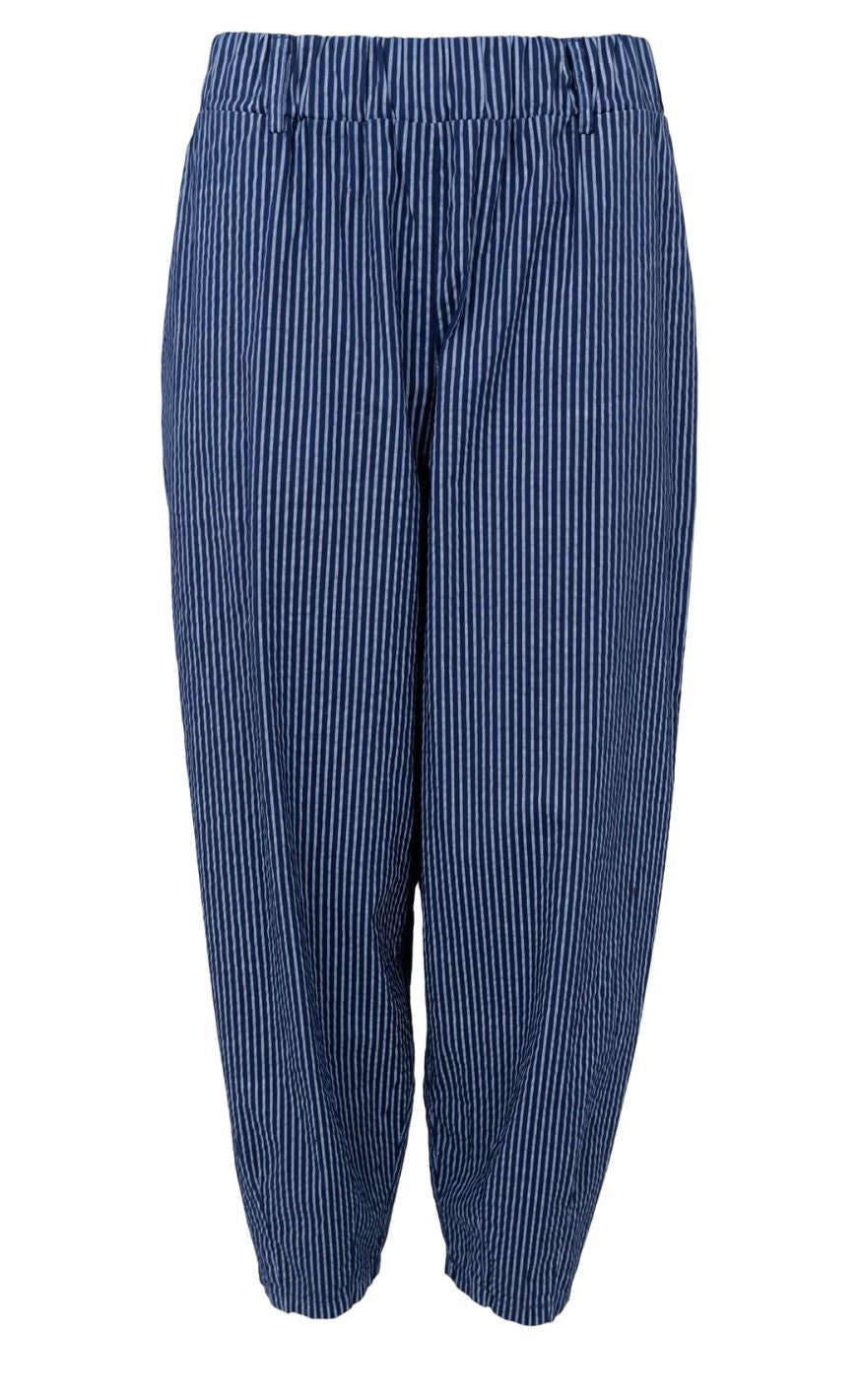 Black Colour Bukser - Ally Barrel - Navy