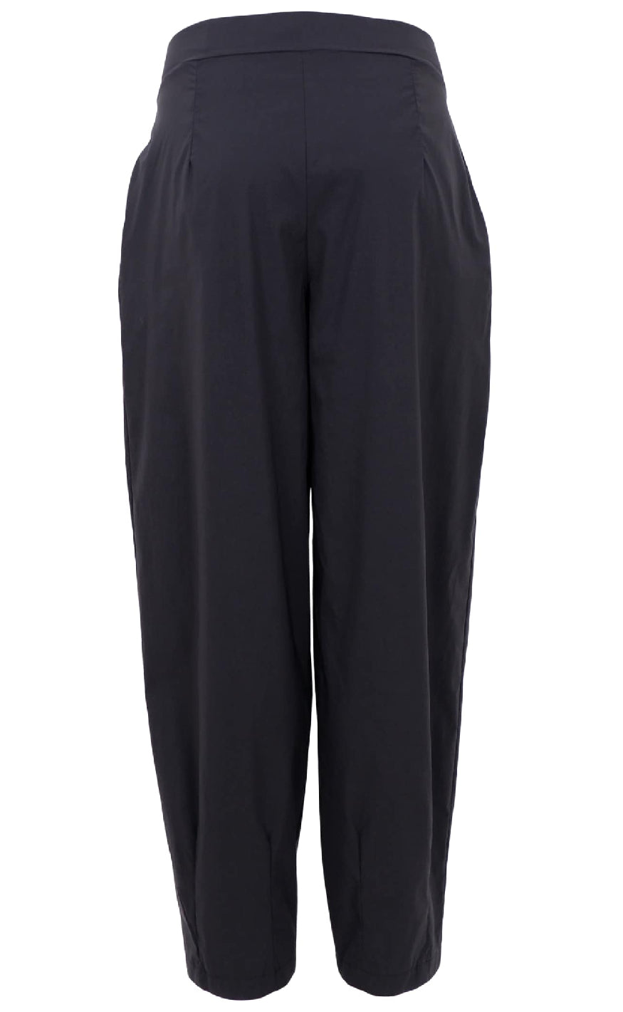 Black Colour Bukser - Davina Barrel - Black