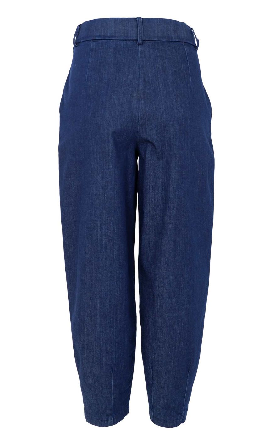 Black Colour Bukser - Demice Denim Barrel - Denim