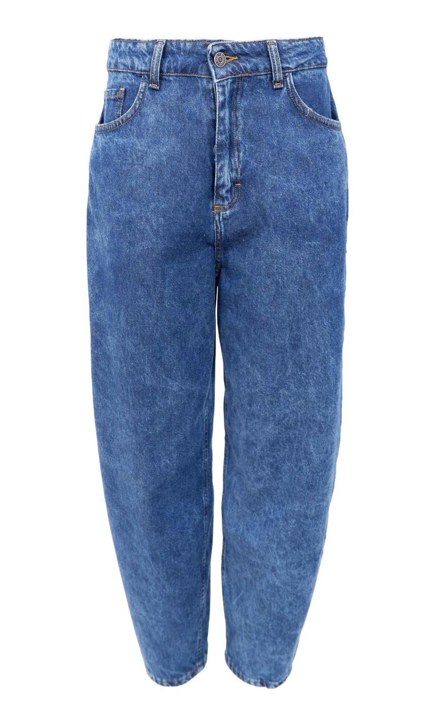 Black Colour Bukser - Izzy Barrel - Mid Blue