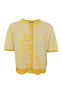 Black Colour Cardigan - Dell Striped SS - Sun