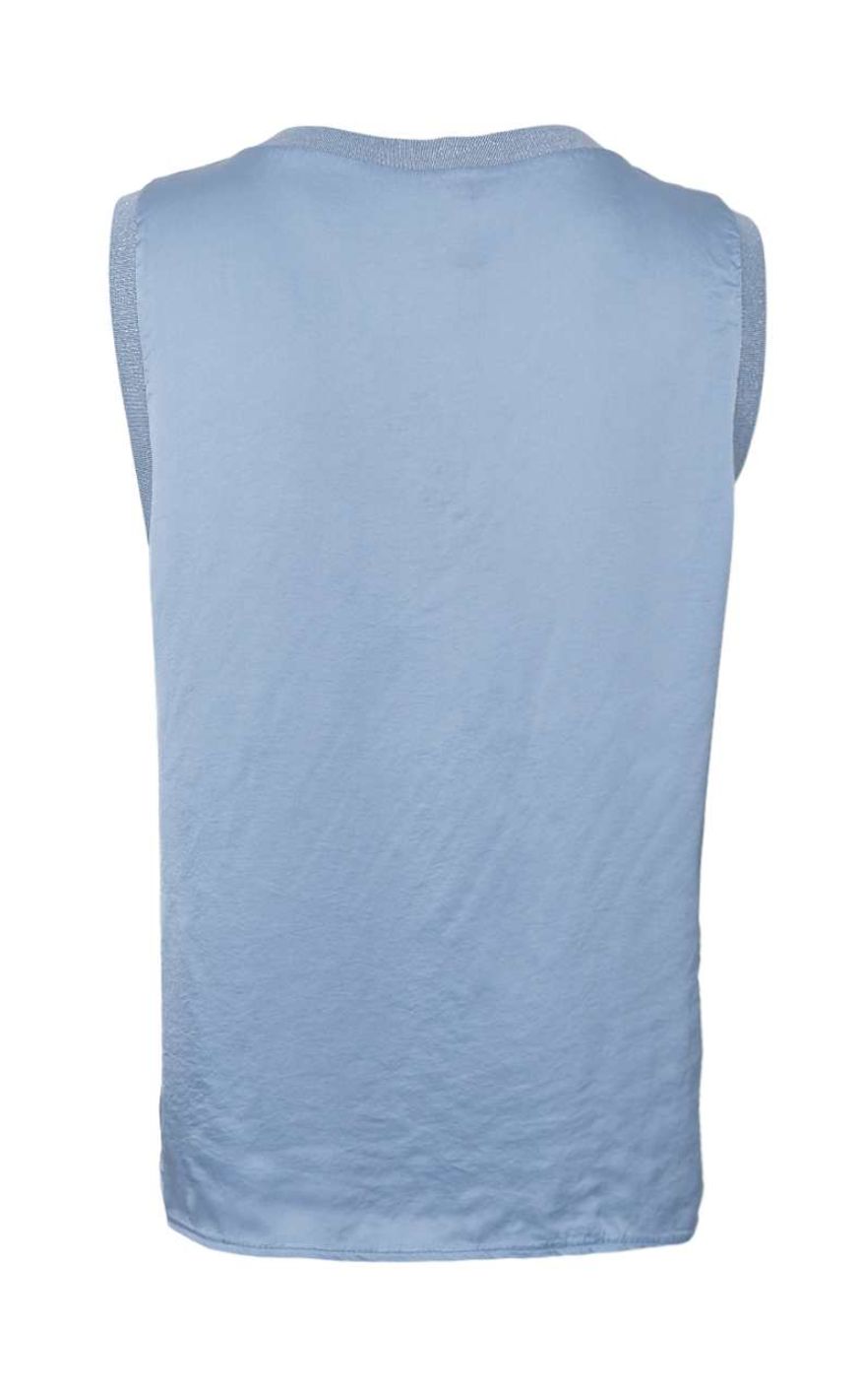 Black Colour Top - Mabel - Dust Blue