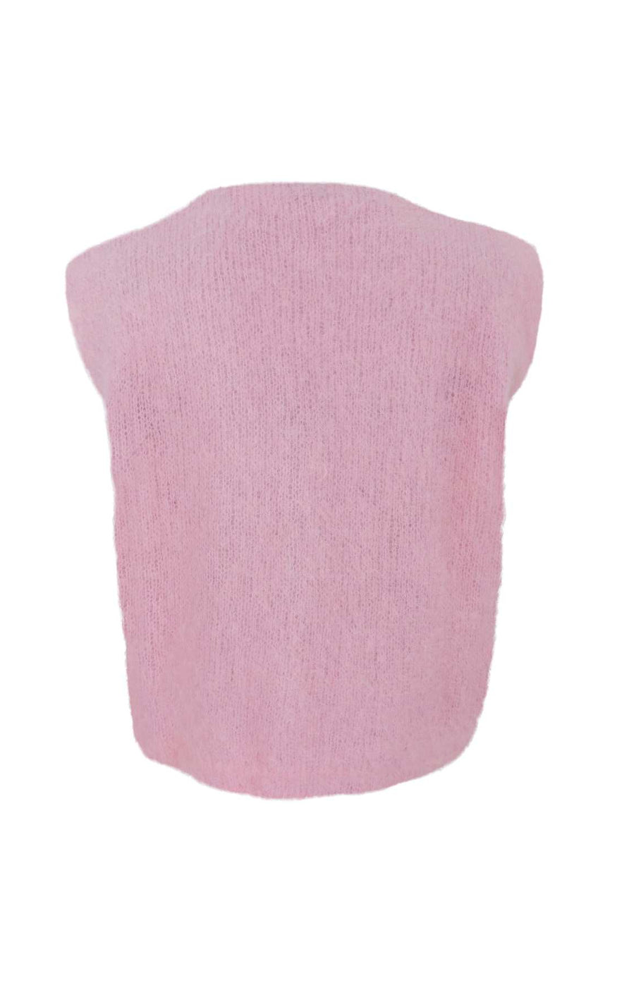 Black Colour Vest - Bjoerk - Rose