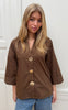 Continue Skjorte - Augusta Big Buttons - Brown