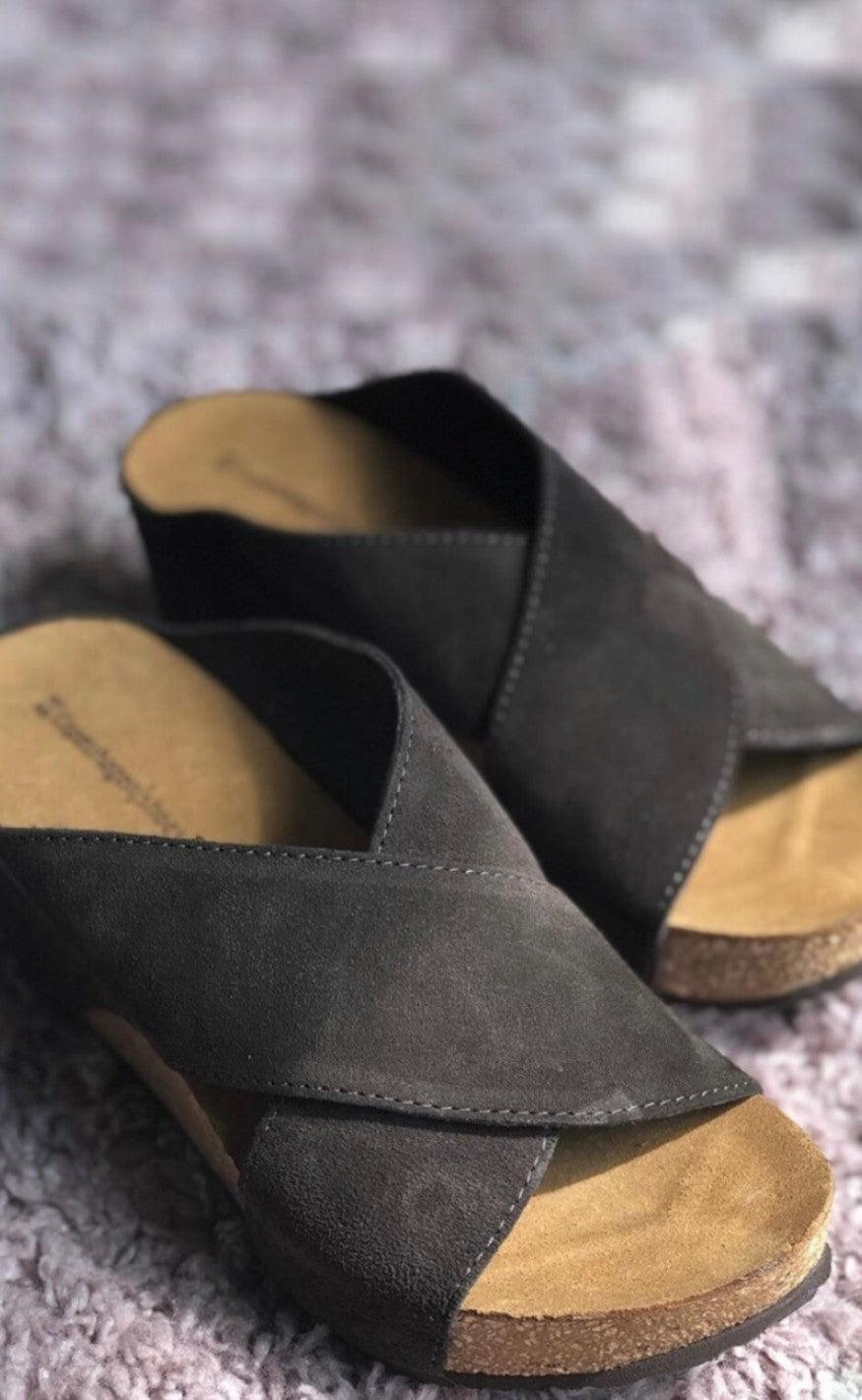 Copehagen Shoes Sandaler - Frances 23 Suede - Black
