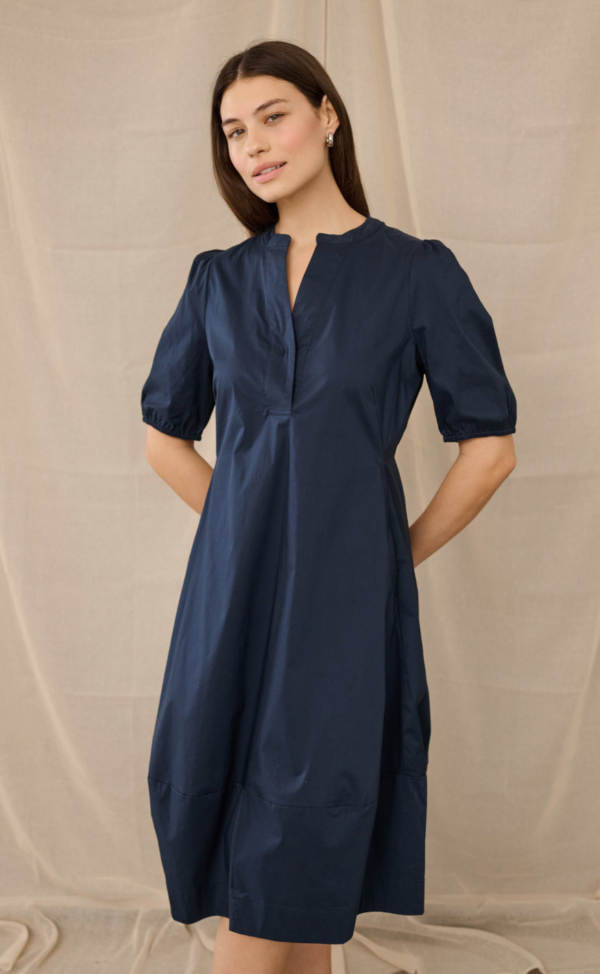Culture Kjole - Antoinett SS - Blue Iris