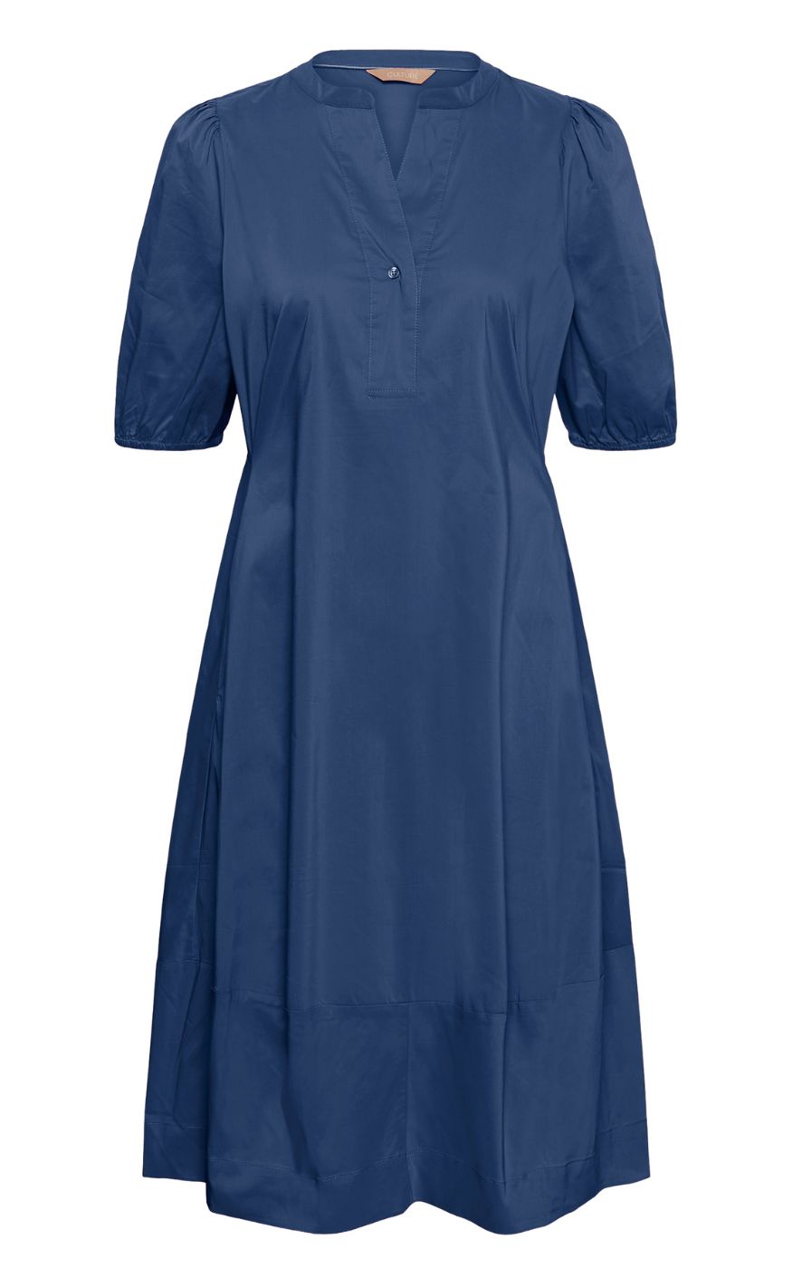 Culture Kjole - Antoinett SS Placket - True Navy
