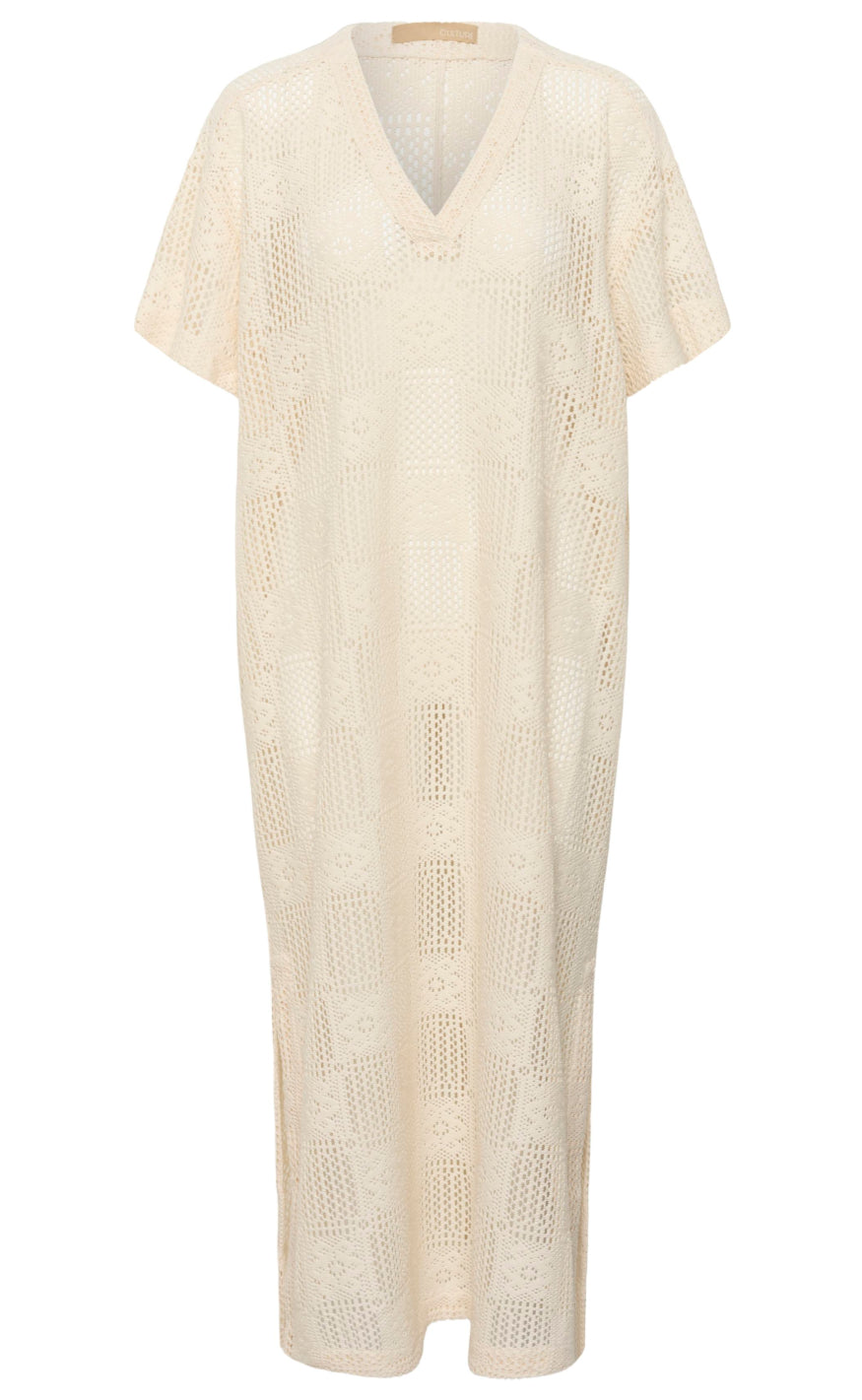 Culture Kjole - Consta Kaftan - Whitecap