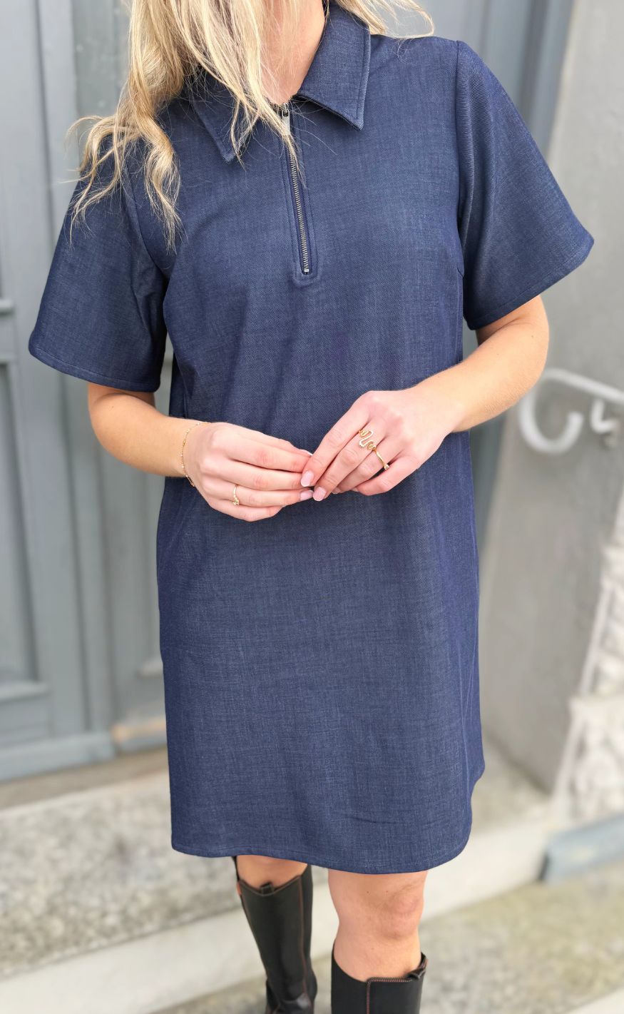 Cuture Kjole - Cybilla Cattia - Blue Denim