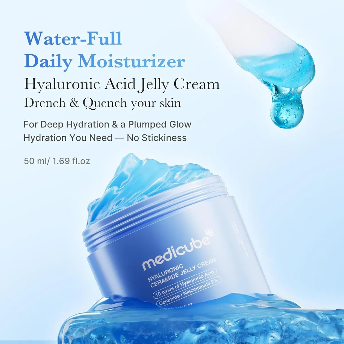 MEDICUBE - HYALURONIC CERAMIDE JELLY CREAM  - (1PC)