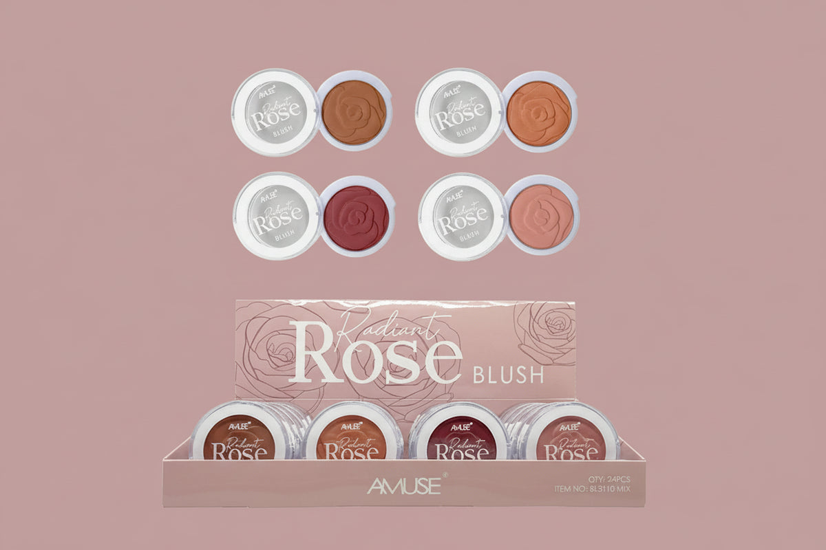 AMUSE- RADIANT ROSE- BLUSH- DISPLAY (24PCS)
